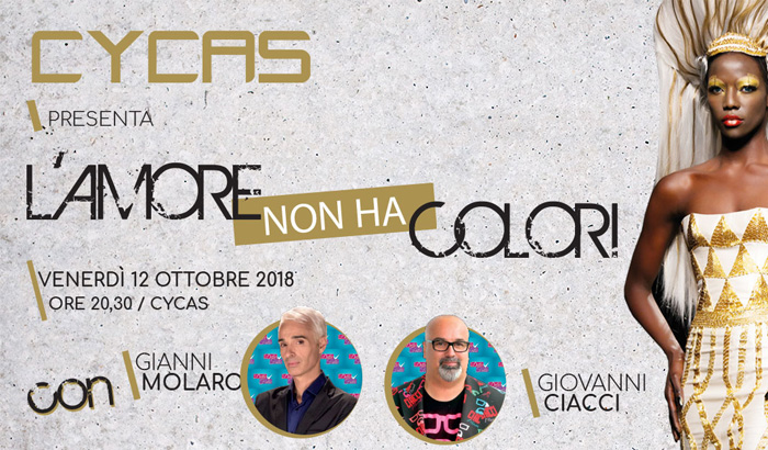 Gianni Molaro al Cycas con la sfilata “L’amore non ha colori”