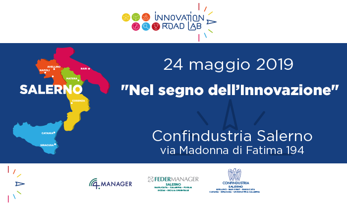 Innovation Road Lab, il 24 maggio in Confindustria Salerno la prima tappa del progetto