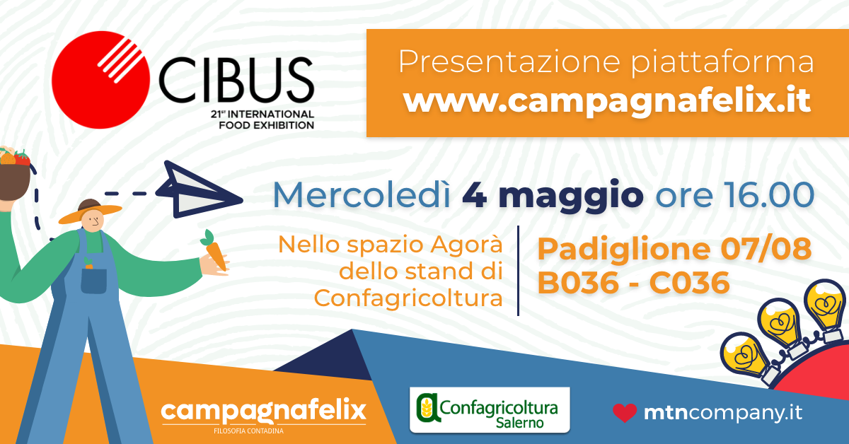 Al Cibus di Parma la presentazione di www.campagnafelix.it