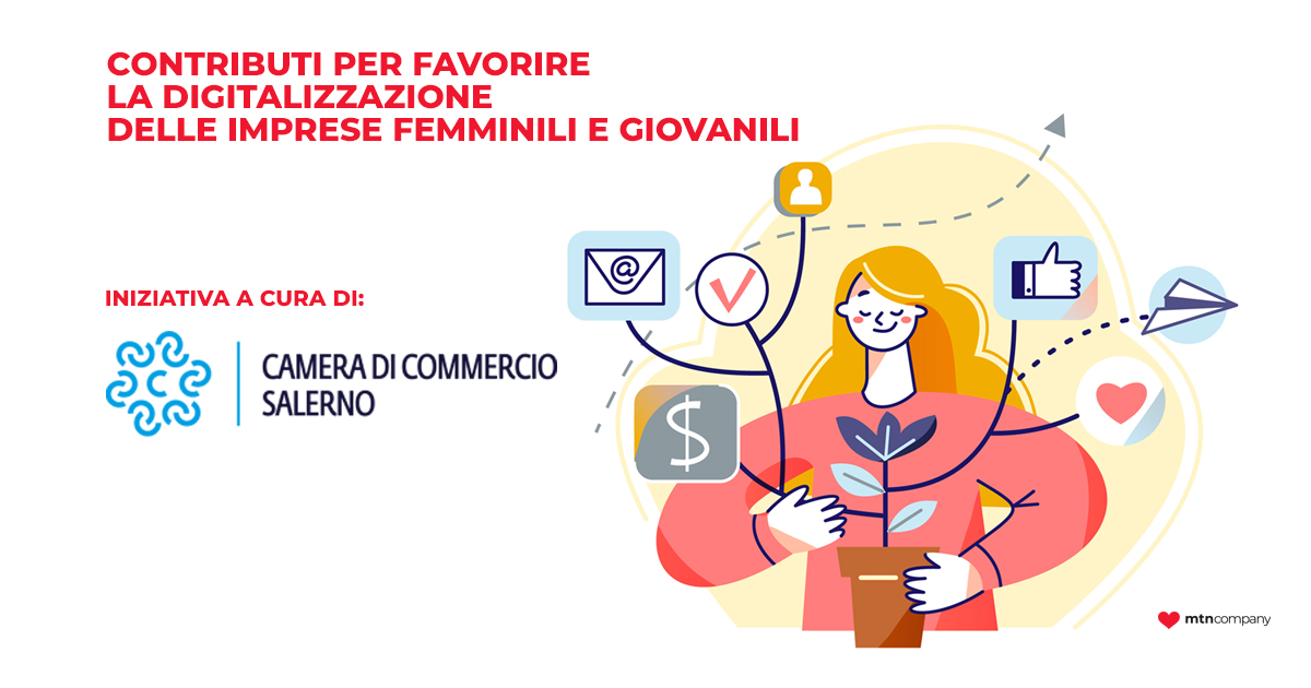 Digitalizzazione delle imprese femminili e giovanili salernitane, in arrivo i contributi della Camera di Commercio
