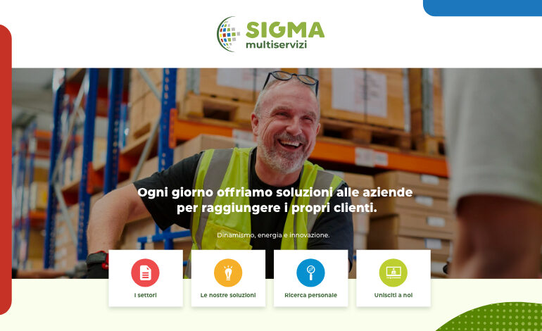 Nuovo sito web per Sigma Multiservizi