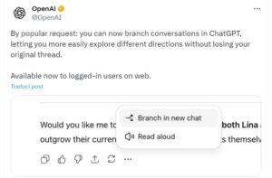 open ai aggiornamenti