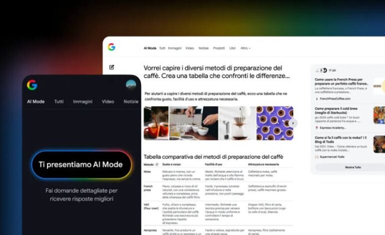 Arriva in Italia AI Mode: come cambia la ricerca su Google